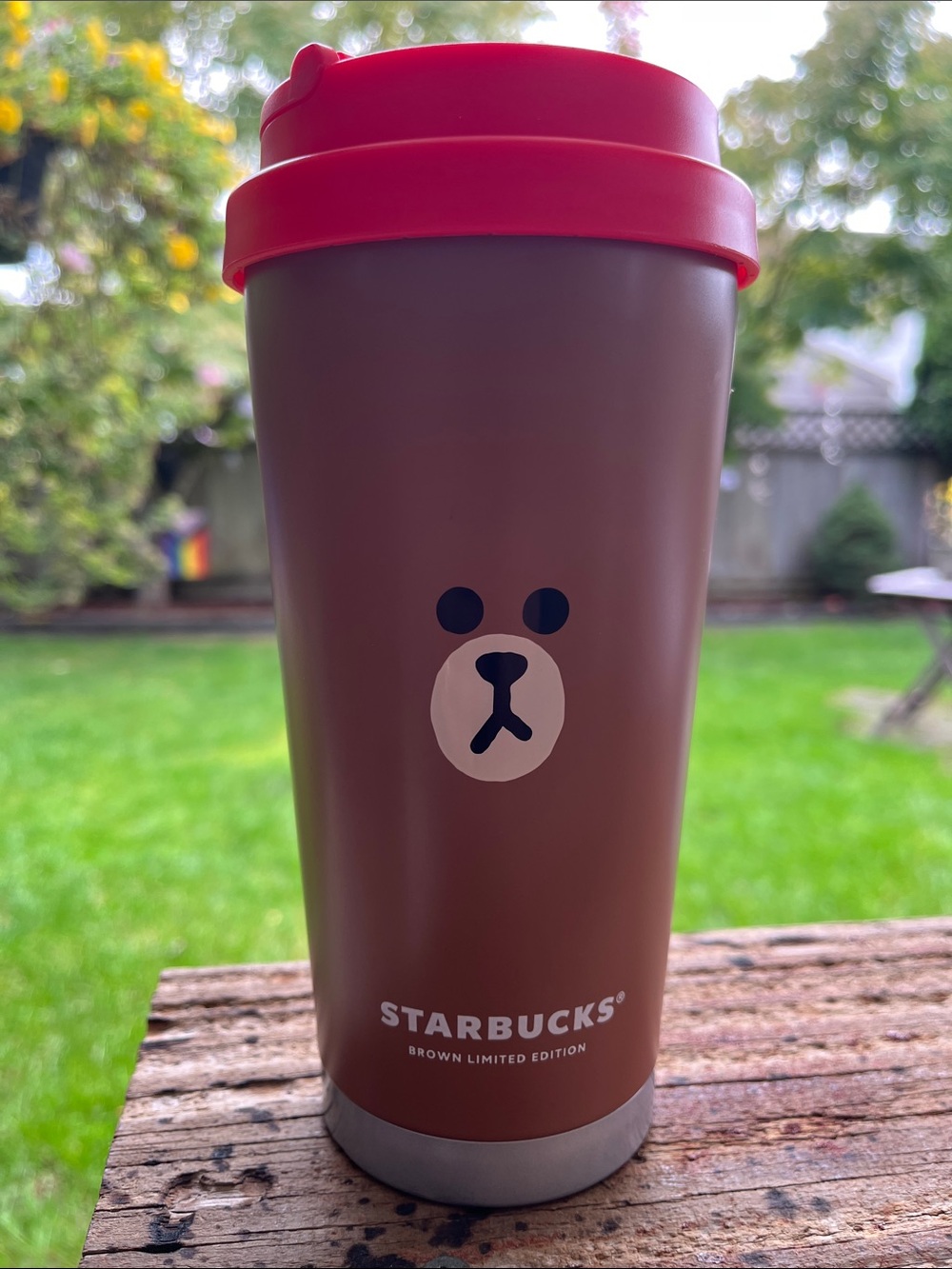 Starbucks Brown Limited Edition x Line Friends Drink Tumbler & Lid